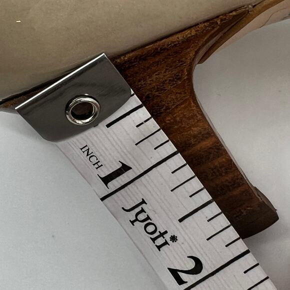 Paul Green Mara Kitten Heel Pump Women US 8 UK 5.5 Taupe Patent Leather MaryJane - Picture 14 of 15